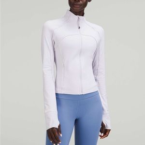 Lululemon Ribbed Nulu Cropped Define Jacket in Lavender